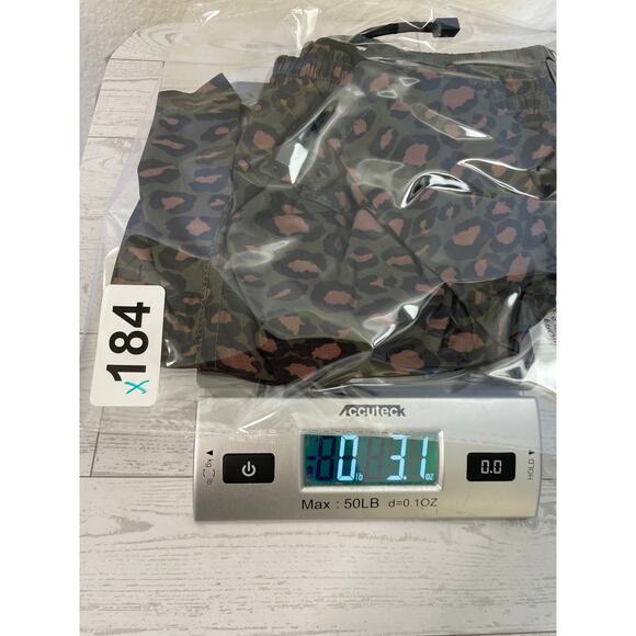 Mens Zara Animal Print Athletic Swim Lined Shorts Medium - Picture 8 of 8